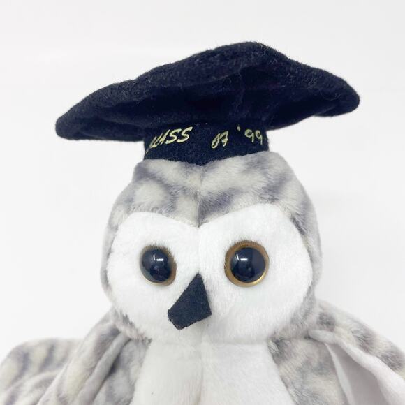 TY Vintage Class of ‘99 Owl "Wiser" Beanie Baby - Picture 10 of 11